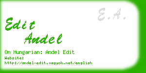edit andel business card